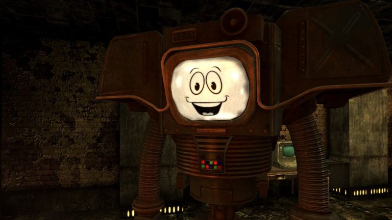 Yes Man, a robot with a real happy face