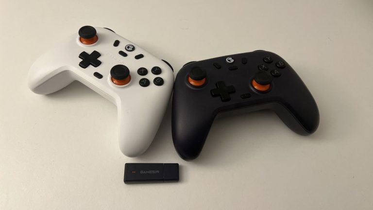 Two GameSir Nova Lite controllers on a desk